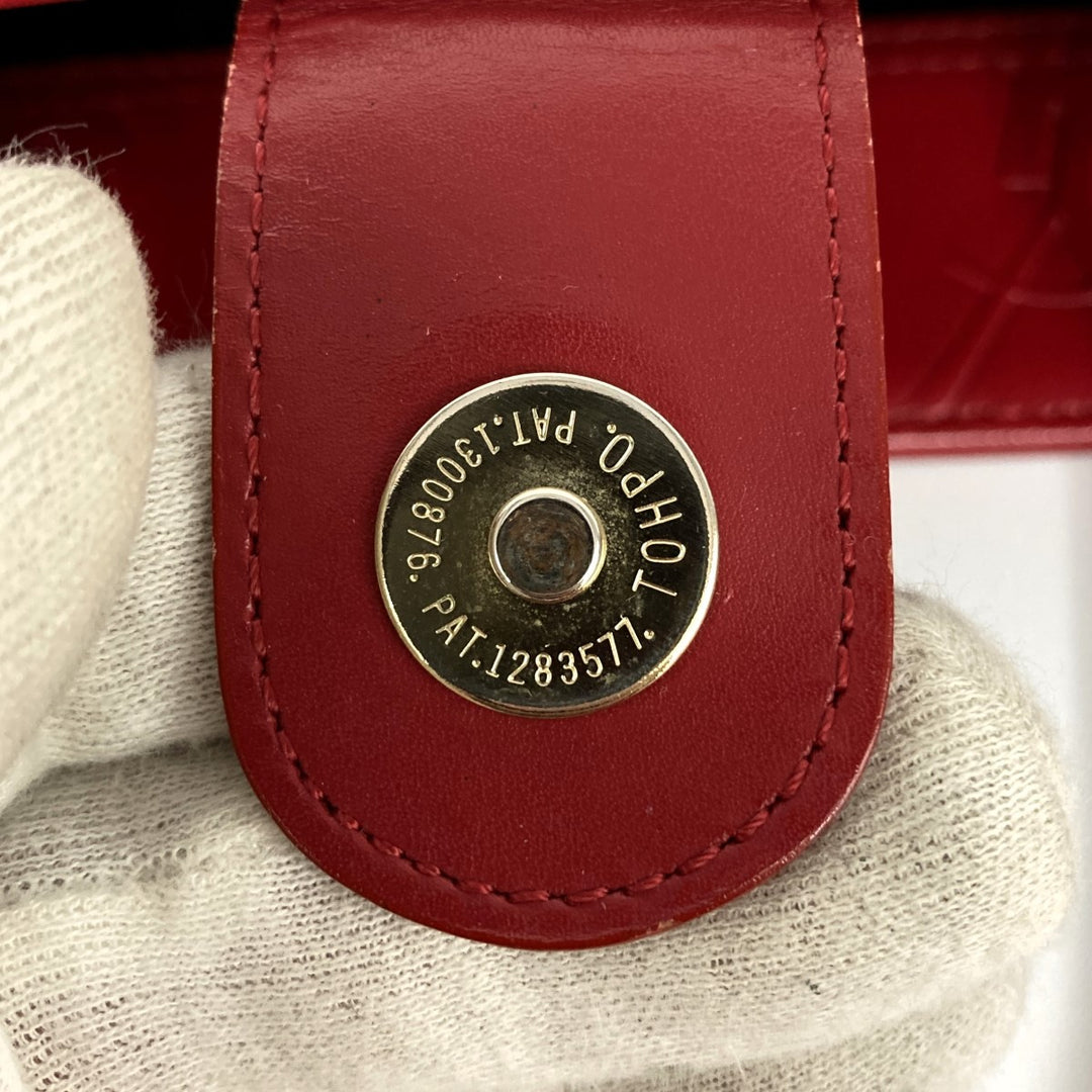 YVES SAINT LAURENT イヴ・サンローラン 
 ショルダーバッグ 
レザー レッド