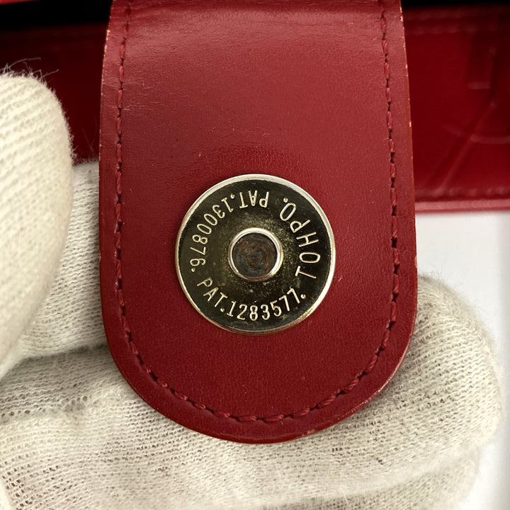 YVES SAINT LAURENT イヴ・サンローラン 
 ショルダーバッグ 
レザー レッド