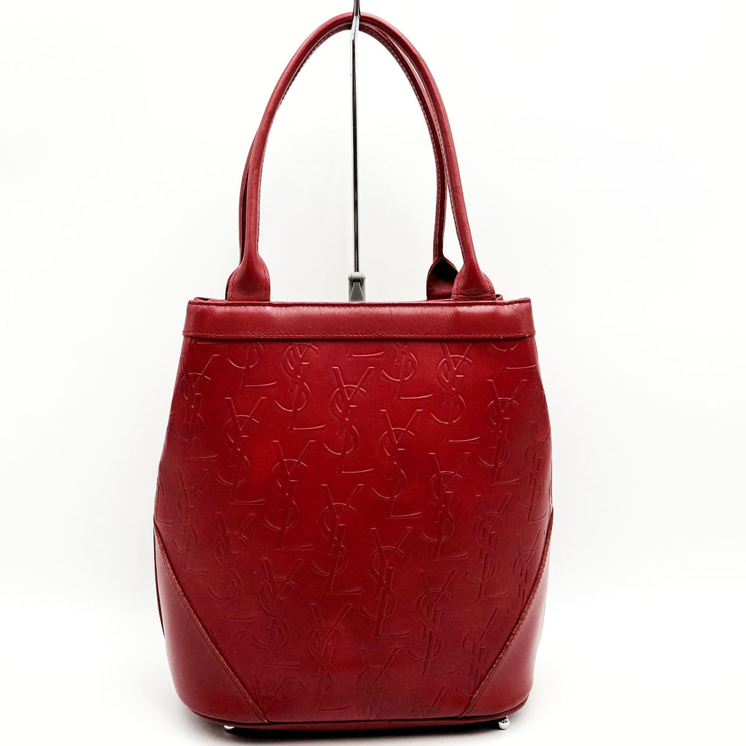 YVES SAINT LAURENT イヴ・サンローラン 
 ショルダーバッグ 
レザー レッド