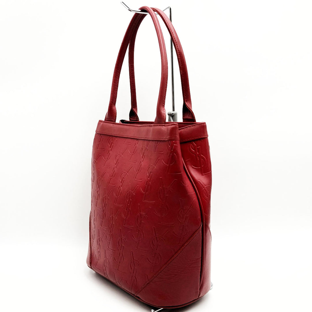 YVES SAINT LAURENT イヴ・サンローラン 
 ショルダーバッグ 
レザー レッド