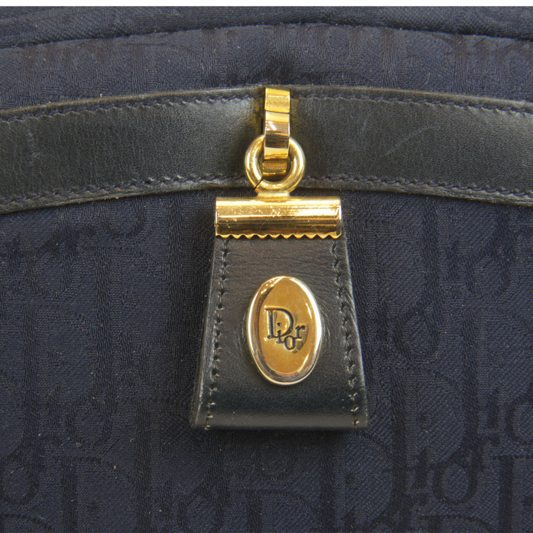 Christian Dior クリスチャンディオール 
 ショルダーバッグ 
キャンバス ネイビー