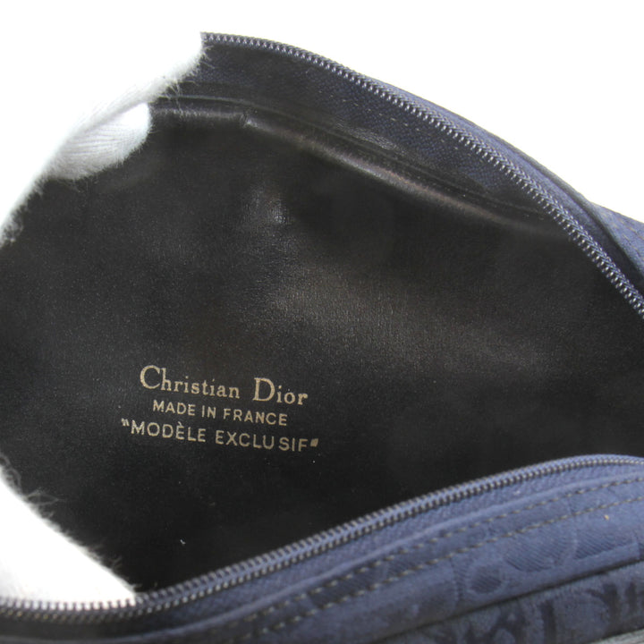 Christian Dior クリスチャンディオール 
 ショルダーバッグ 
キャンバス ネイビー