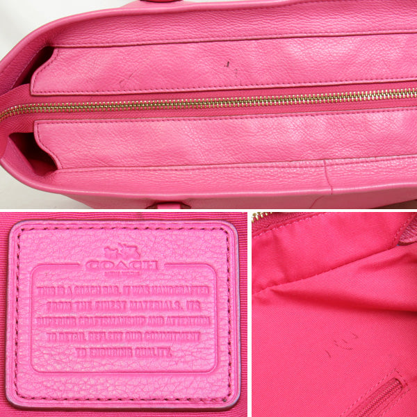 COACH コーチ 
 33961 ショルダーバッグ 
レザー ピンク