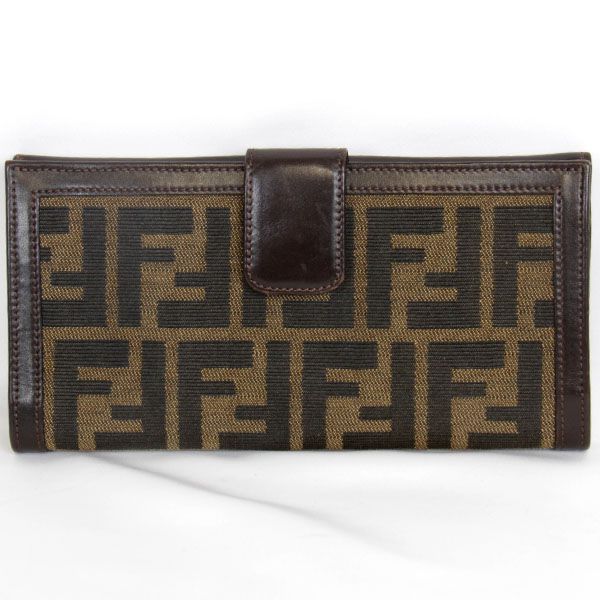 FENDI フェンディ 
 2289-30806 長財布 
キャンバス ブラウン