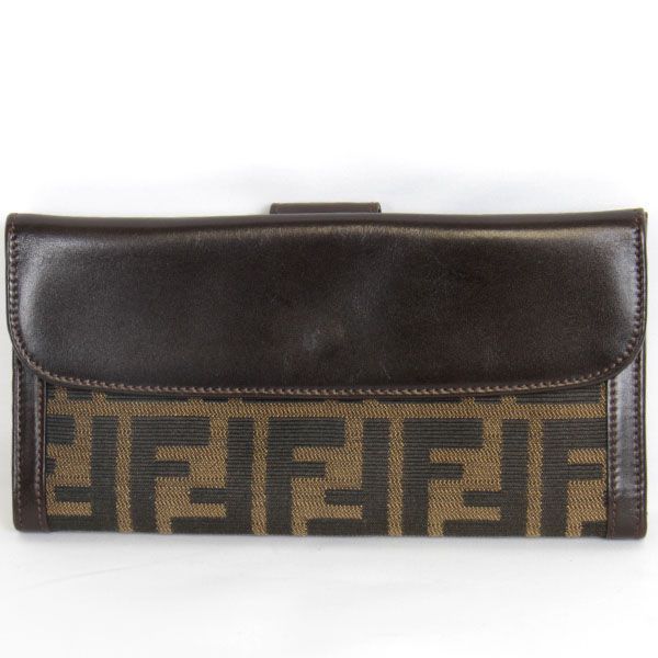 FENDI フェンディ 
 2289-30806 長財布 
キャンバス ブラウン