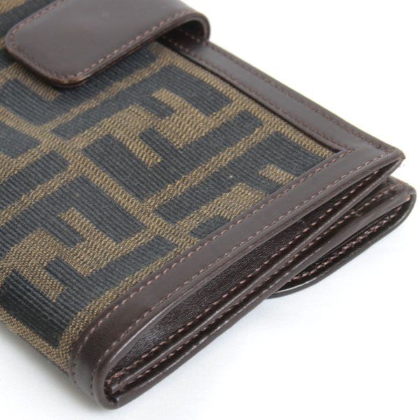 FENDI フェンディ 
 2289-30806 長財布 
キャンバス ブラウン