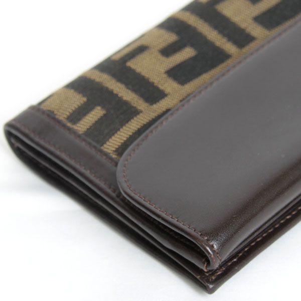 FENDI フェンディ 
 2289-30806 長財布 
キャンバス ブラウン