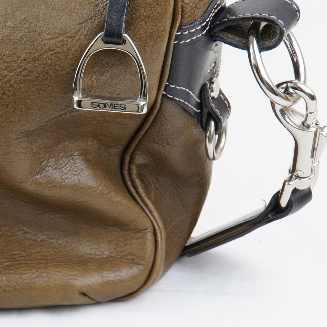 SOMES SADDLE ソメス 
 ショルダーバッグ 
レザー ブラウン