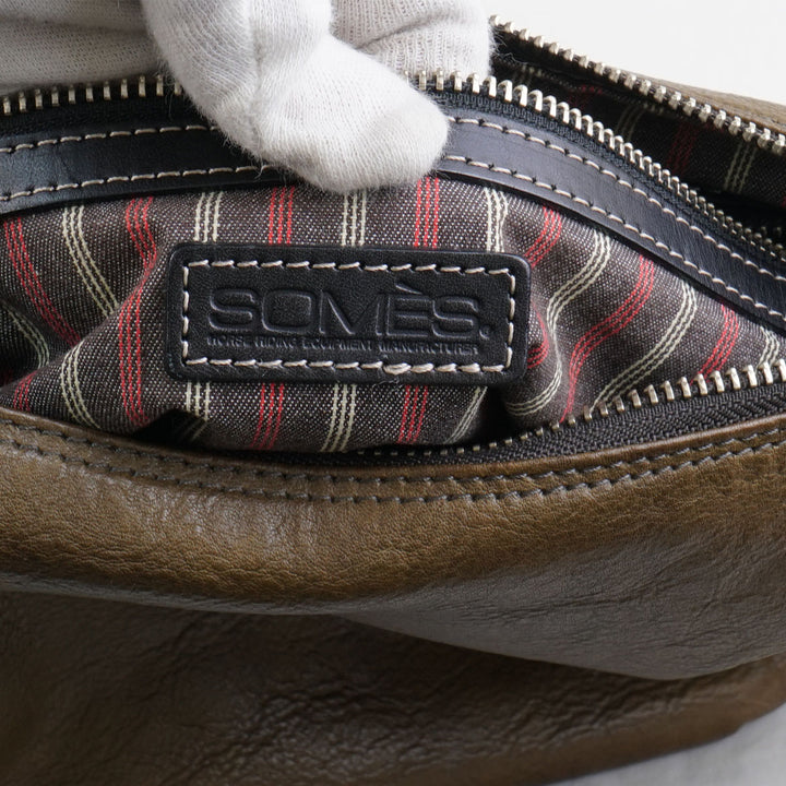 SOMES SADDLE ソメス 
 ショルダーバッグ 
レザー ブラウン