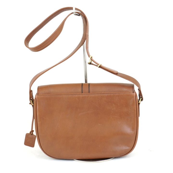 DAKS ダックス 
 ショルダーバッグ 
レザー ブラウン