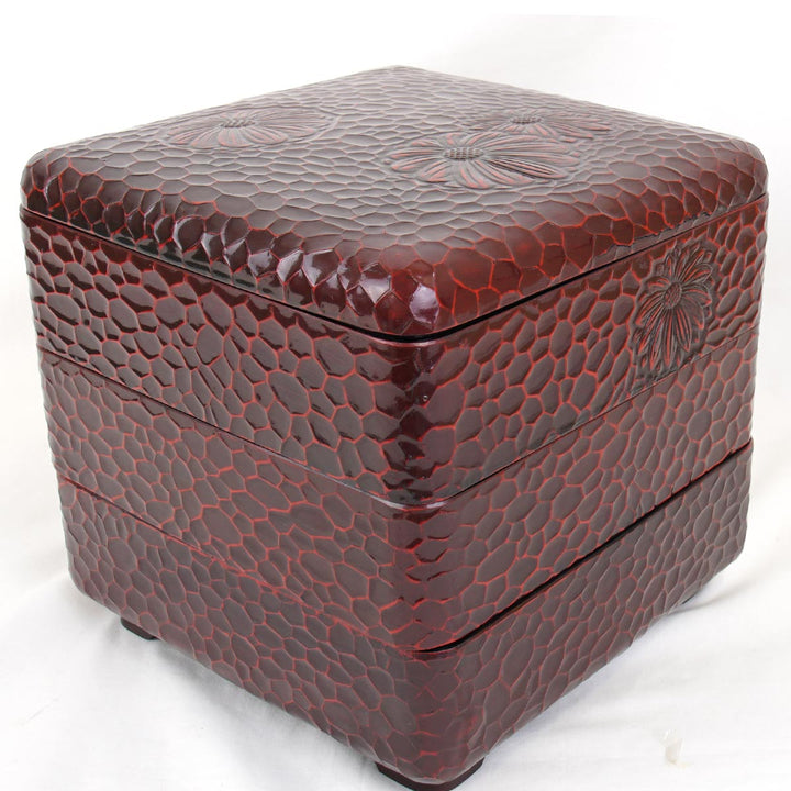 三重箱 その他雑貨 
漆器 紅・茶/黒