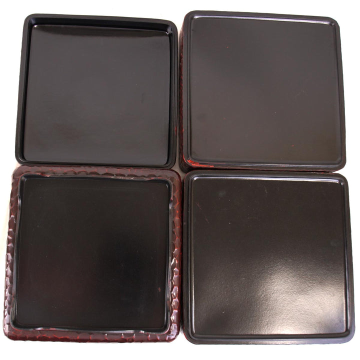 三重箱 その他雑貨 
漆器 紅・茶/黒