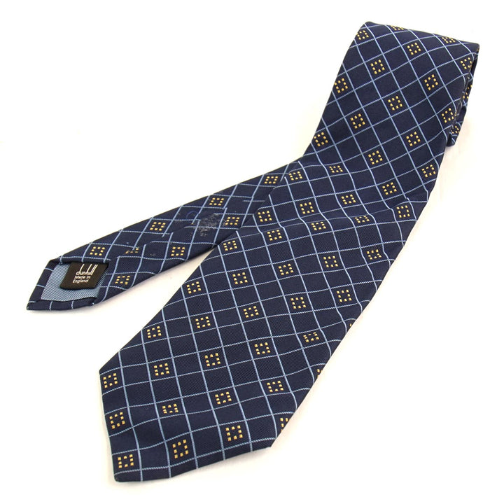 Dunhill ダンヒル 
 ネクタイ 
シルク ネイビー