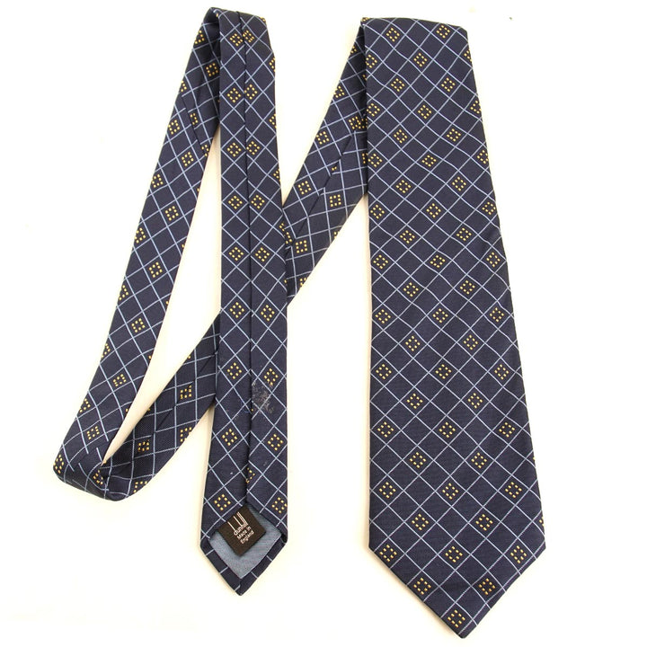 Dunhill ダンヒル 
 ネクタイ 
シルク ネイビー
