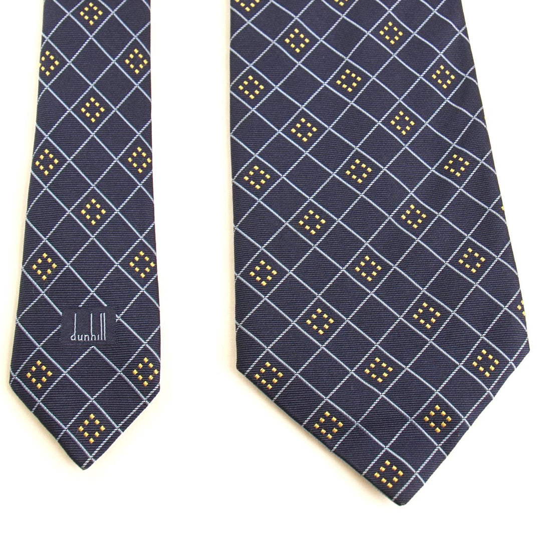 Dunhill ダンヒル 
 ネクタイ 
シルク ネイビー