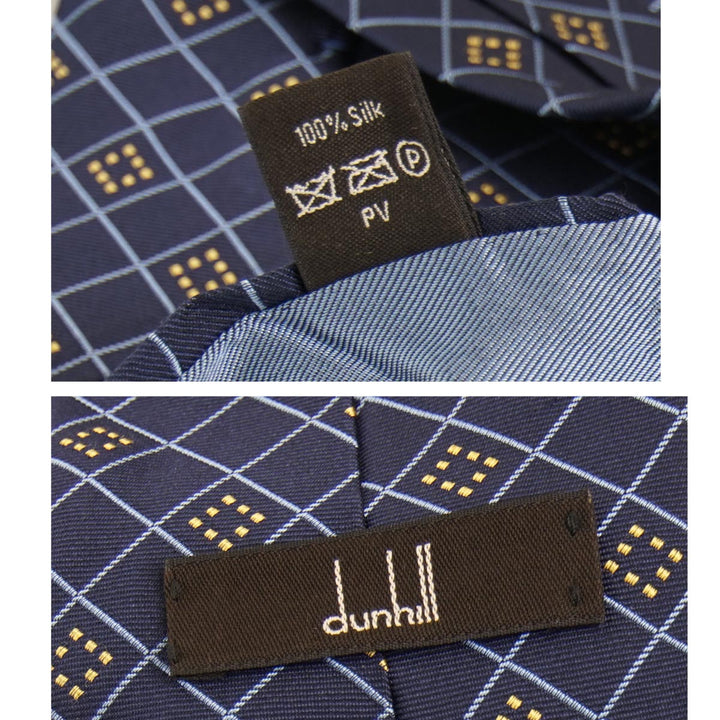 Dunhill ダンヒル 
 ネクタイ 
シルク ネイビー