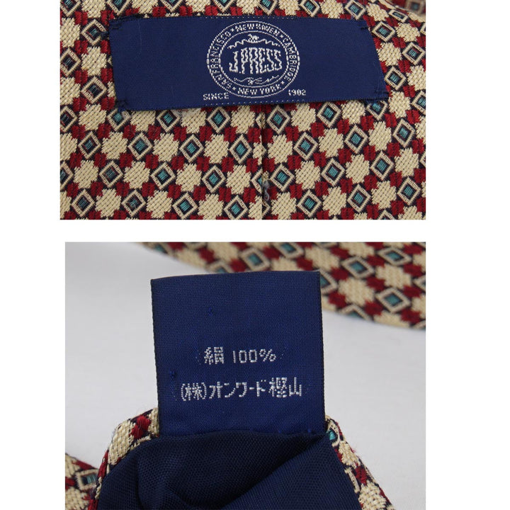 J.PRESS ジェイプレス 
 ネクタイ 
シルク レッド