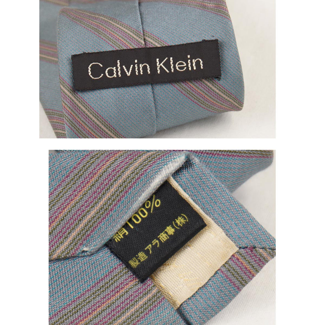 Calvin klein カルバンクライン 
 ネクタイ 
シルク ブルー