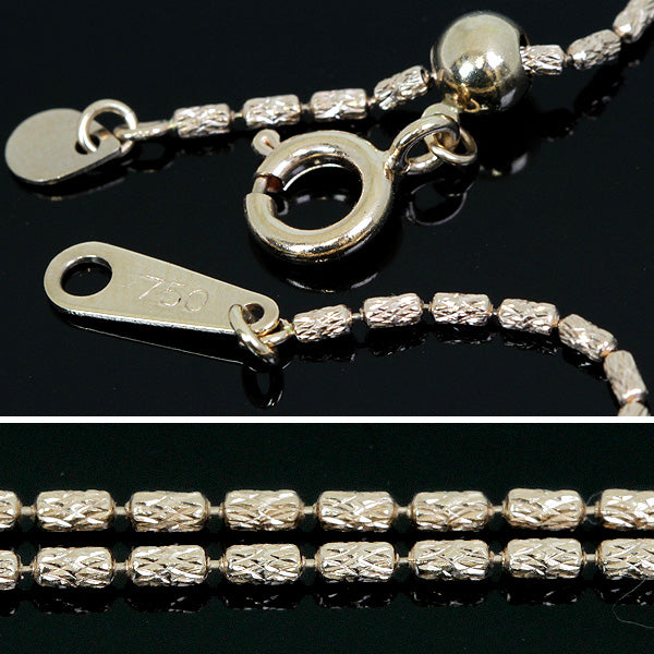 美品『USED』 K18 
ネックレス
 ダイヤモンド 0.32 9.5g