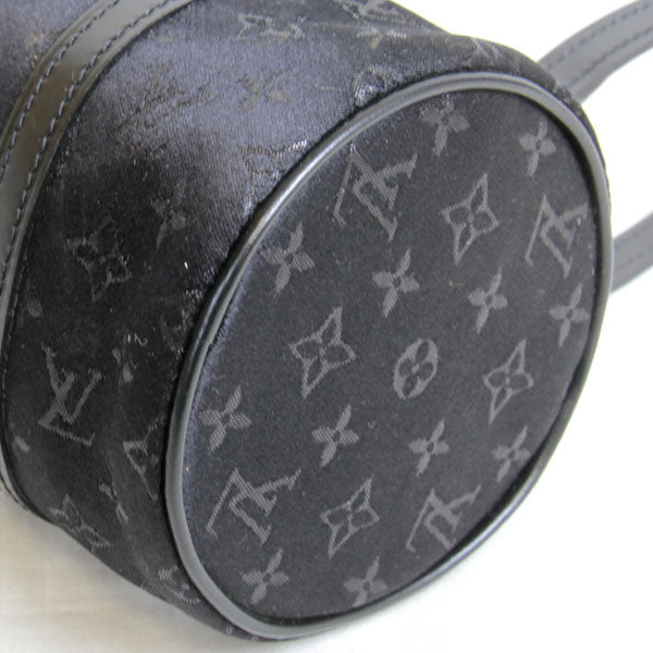 LOUIS VUITTON ルイ・ヴィトン 
 リトルパピヨン M92352 ハンドバッグ 
モノグラムサテン ブラック