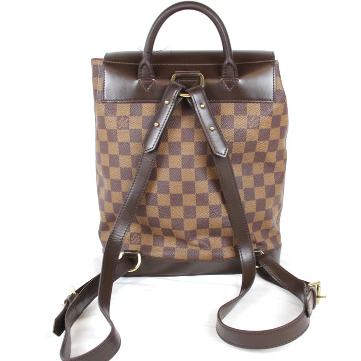 美品『USED』 
LOUIS VUITTON ルイ・ヴィトン 
 ソーホー N51132 リュック・デイパック 
ダミエキャンバス エベヌ