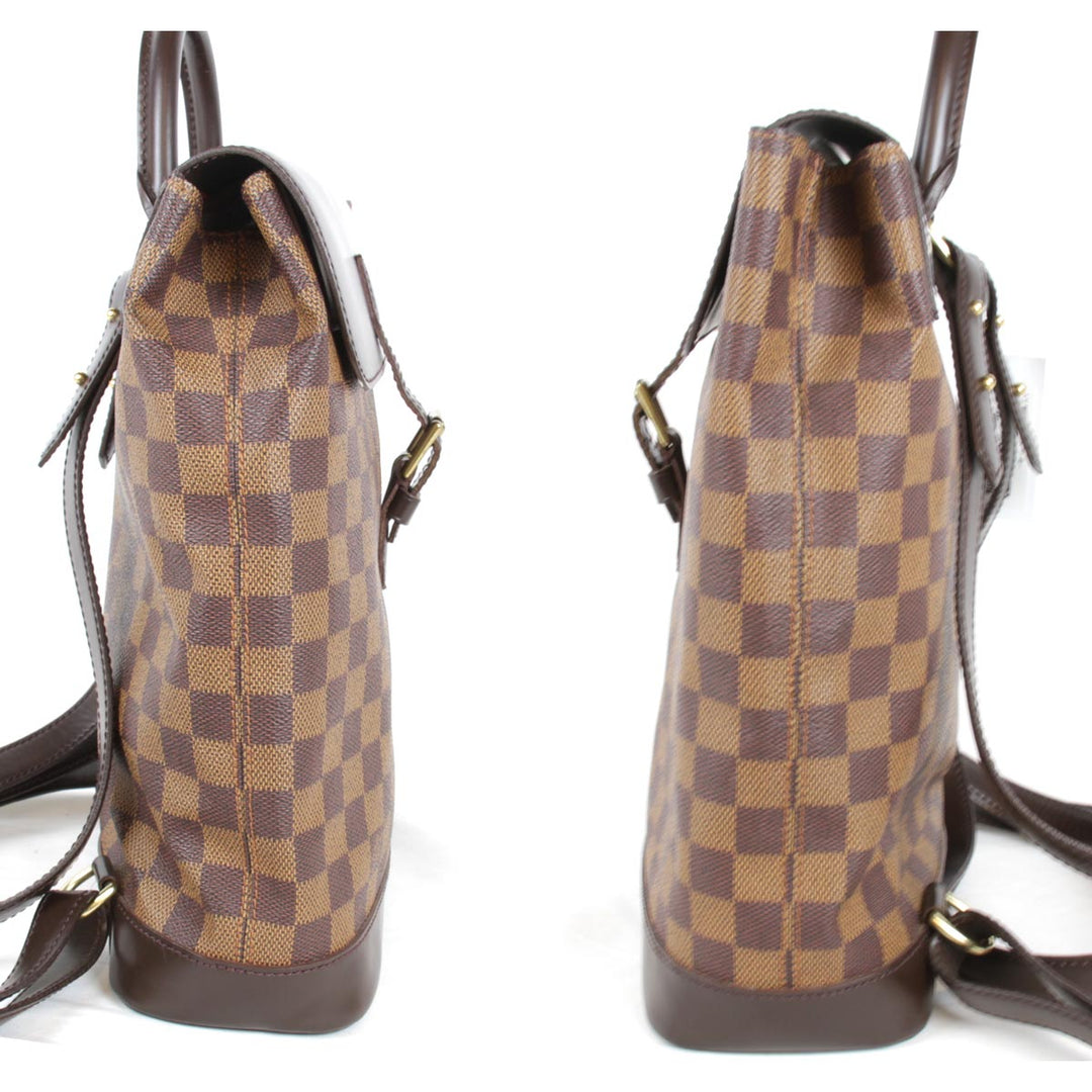美品『USED』 
LOUIS VUITTON ルイ・ヴィトン 
 ソーホー N51132 リュック・デイパック 
ダミエキャンバス エベヌ