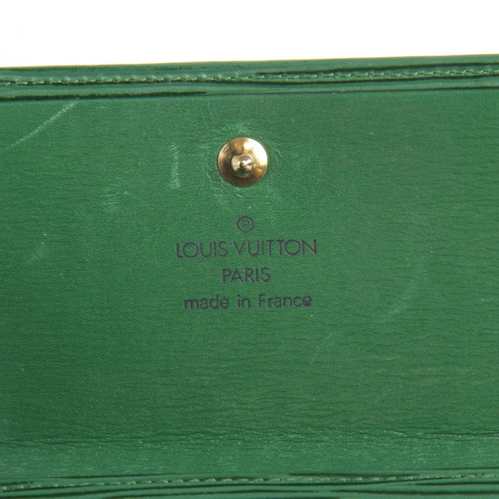 『USED』 
LOUIS VUITTON ルイ・ヴィトン 
 ポルトモネビエカルトクレディ M63484 二つ折り財布 
エピレザー グリーン Wホック