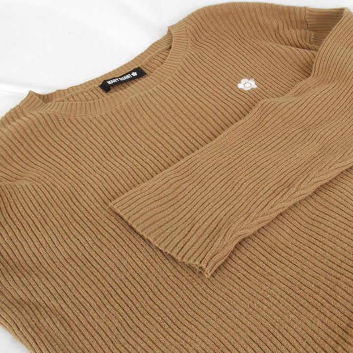 『USED』 
MARY QUANT マリークヮント 
 ニットワンピース ワンピース 
アクリル/コットン  ブラウン