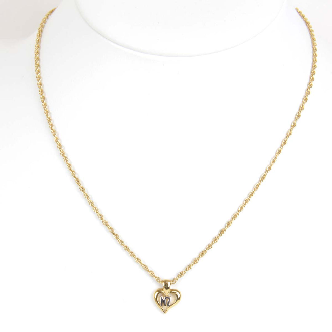美品『USED』 メタル 
NINA RICCI  NR ハートネックレス ネックレス
 ヴィンテージ