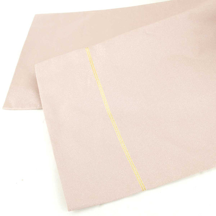 美品『USED』 
 
 加賀扇面文 袋帯 
正絹と思われます 白梅色